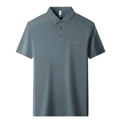 皮尔卡丹夏季短袖T恤男士纯色翻领polo衫2026新款高级感上衣爸爸