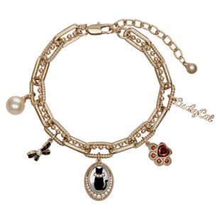 【清融&万妮达同款】Riotlily伊丽喵白手链纳财猫爪金属女款