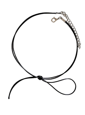 YOLO星球皮绳蝴蝶结choker潮酷