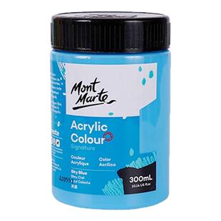 蒙玛特300ml丙烯颜料500ml大瓶白色黑色金色墙绘专用防水防嗮不掉色手绘墙画儿童幼儿园初学DIY涂鸦纺织颜料