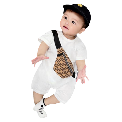 纯棉宝宝连体哈衣商场同款夏季