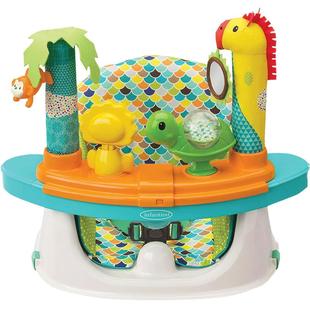 infantino美国婴蒂诺游戏桌小食桌安全椅多用途丛林游戏宝宝餐椅