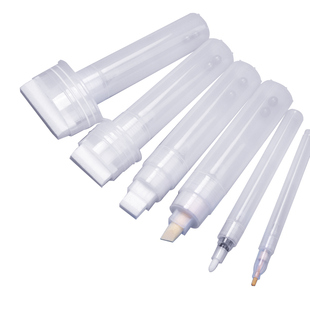 秀普空壳马克笔宽头加粗美术涂鸦空笔壳底涂笔家具描金笔空白笔管自灌油漆大容量加粗圆头记号笔白板笔空笔杆