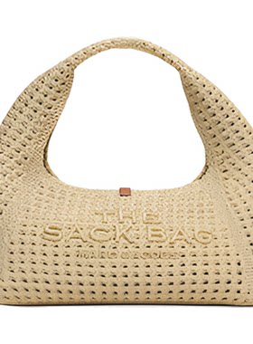 【新增折扣】MARC JACOBS/莫杰 SACK 迷你编织风海岛穿搭hobo包