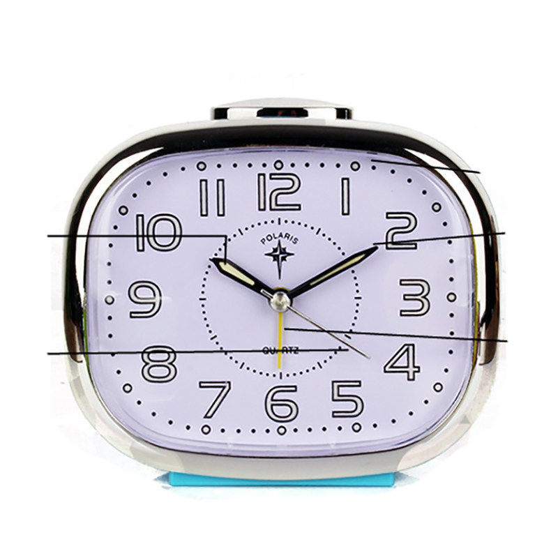 北极星音乐闹钟静音夜光灯床头钟创意学生儿童懒人时尚卧室闹表