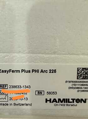 议价HAMILTONHamiltonEasyFerm Plus PHI Arc 225电极238633-1343
