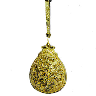 原创汉服配饰霞帔坠复原款凤凰牡丹纹霞帔坠重工明制宋制霞帔挂饰