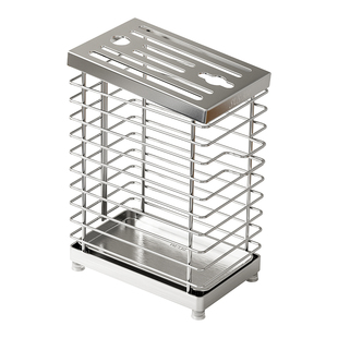 304不锈钢菜刀架置物架刀具收纳架厨房单独刀座台面款壁挂免打孔