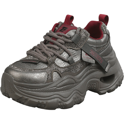 福禄桐老爹鞋女款2025新款秋冬季女鞋厚底增高时尚潮搭休闲运动鞋