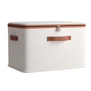 带密码锁收纳箱箱子收纳盒零食收纳整理箱上锁储物箱床底宿舍衣柜