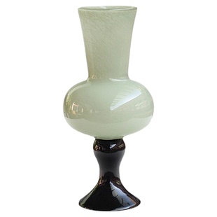 中古风灯花瓶摆件高脚芬顿宋代客厅高级感水培鲜花法式轻奢风美学