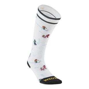 迪卡侬儿童滑雪袜男女童滑雪长袜青少年运动保暖长筒袜子KIDO