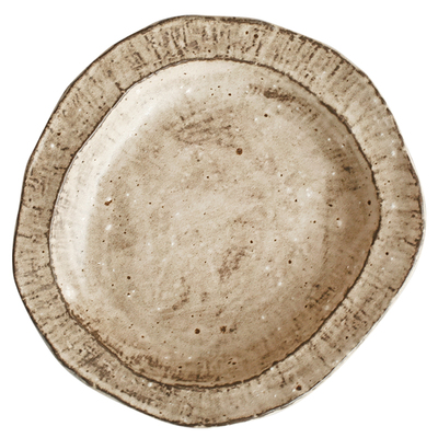 山霭。复古日式手作粗陶高温烧制釉下彩异形陶瓷碗盘马克杯餐具