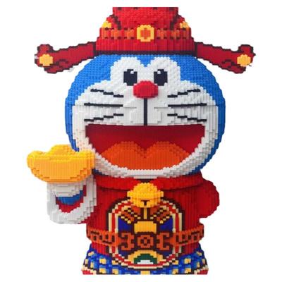 财神哆啦a梦积木玩具益智