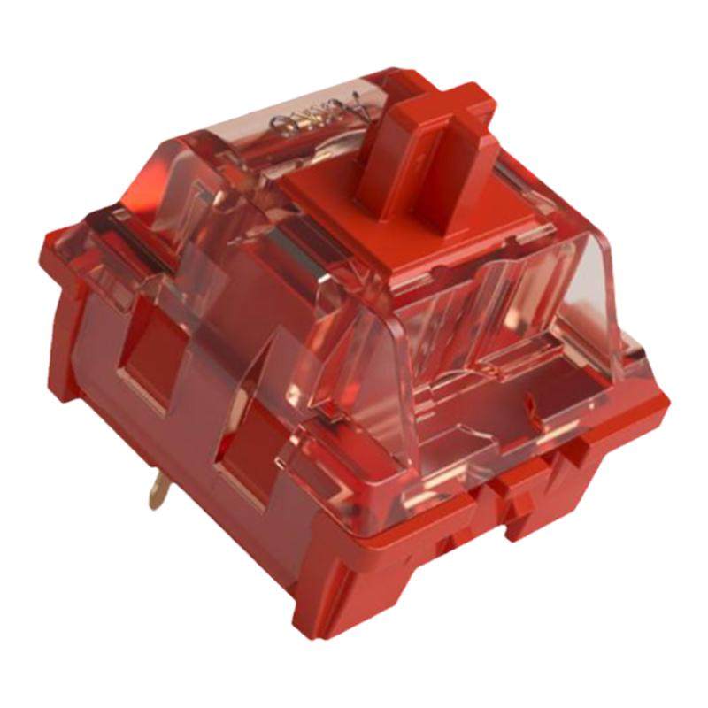 AKKO奶青轴多种轴有声段落轴透明键轴机械键盘轴体防尘版