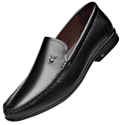 商务男士休闲皮鞋花花公子