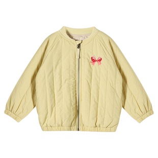 宝宝冬季小众复古刺绣短款棉服允儿妈女童新款棉衣儿童保暖外套潮