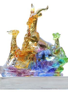 琉璃招财三羊开泰，拜年乔迁礼