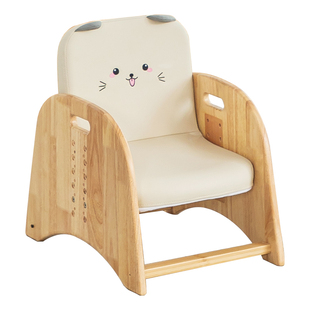 乐吉多实木儿童椅子靠背宝宝椅子幼儿园凳子小孩座椅儿童花生桌子