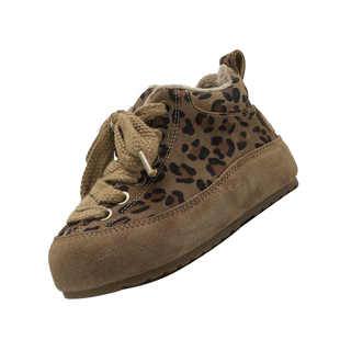 NIDZ小香风儿童高帮棉鞋冬季加绒保暖男女童休闲面包鞋小童宝宝鞋