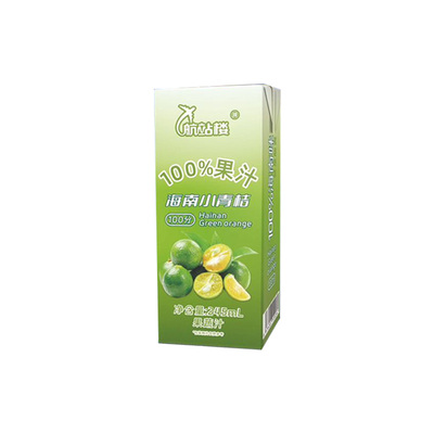 航站楼海南小青桔汁无添加鲜果压榨100%百分百果汁含量饮品245ml