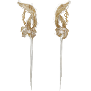 新款ATRIAL SENSING轻奢新中式优雅原创个性小众金色流苏耳环长款