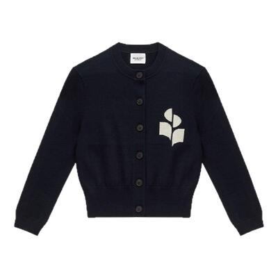 MARANT ETOILE NEWTON女式针织开襟衫圆领纽扣开衫