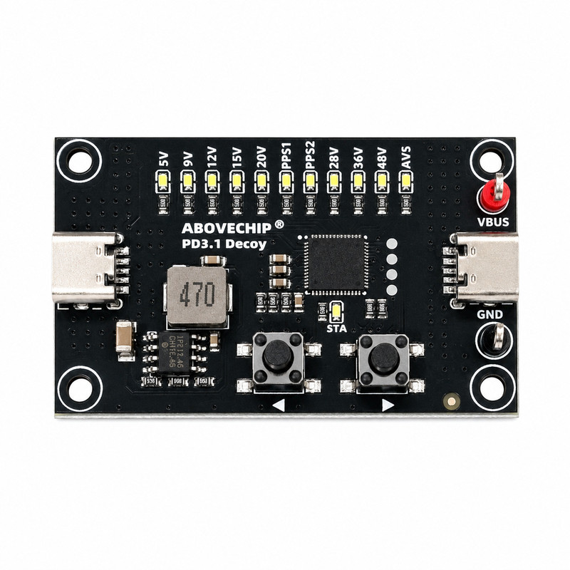 USB PD3.1 PD3.0诱骗器模块工业级28V 48V TypeC老化电压触发转DC