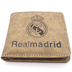皇马球迷用品ac米兰阿森纳利物浦切尔西巴萨钱包足球周边生日礼物