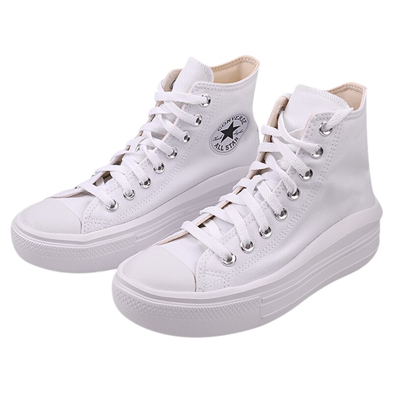 正品匡威女子All Star Move云朵厚底鞋高帮帆布鞋568498C 568497C