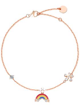 vana彩虹手链女生纯银轻奢小众