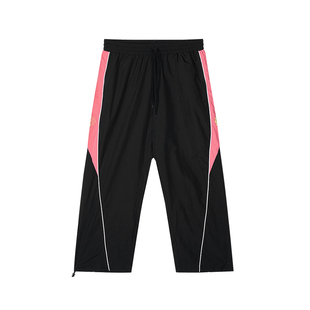 有志者UZIS 美式运动直筒裤男秋季休闲宽松抽绳赤子之心梭织长裤