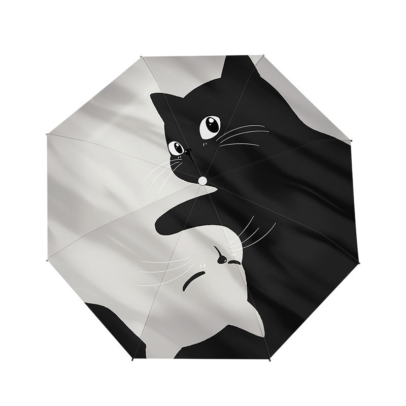 猫咪雨伞晴雨两用轻巧便携太阳伞女全自动防晒折叠遮阳伞男小清新