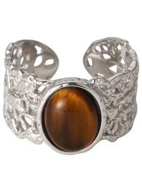 素图女925银秋冬气质美拉德戒指