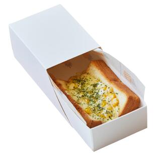韩国网红同款BOX盒子三明治包装厚蛋吐司纸托早餐一次性抽屉打包