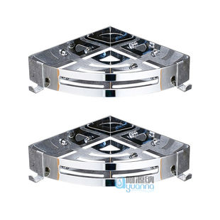 免打孔304不锈钢浴室扇形转角收纳架挂件角架卫生间三角篮置物架