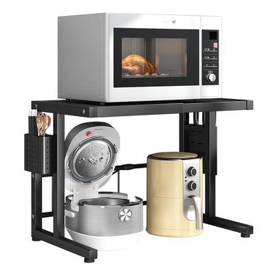 可伸缩置物架厨房微波炉烤箱架子