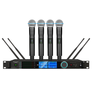 SZ4000无线话筒一拖四防啸叫麦克风手持鹅颈腰包演出会议真分集麦