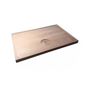 定制中高端实木茶盘嵌入式茶台面板沙比利整板新款简约客厅排水