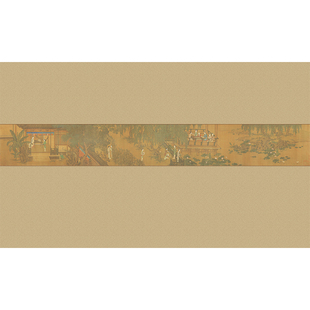 壁纸定制仕女图沙发卧室背景墙壁画中古风餐厅书房影视墙无缝墙布