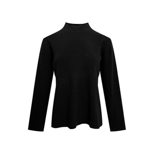 NAZ那子大码安迪绒纯色半高领打底针织衫胖mm长袖显瘦内搭上衣冬