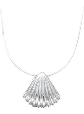 ins博主fever同款贝壳项链镀金银