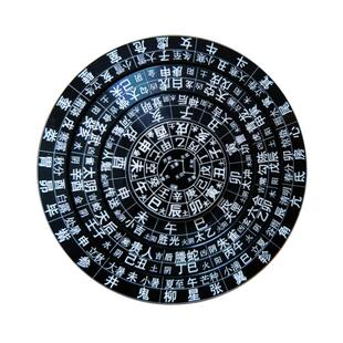 国风双面四层旋转活盘指尖陀螺金属六壬排盘五行太极八卦解压玩具