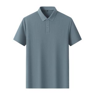 雅鹿7A抗菌短袖polo衫男款2026夏季新款冰丝凉感翻领T恤休闲上衣