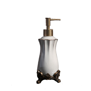 欧式陶瓷乳液瓶树脂皂液瓶创意家居酒店用品荛尾花洗手液瓶包邮