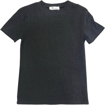 纯色百搭修身短袖韩版小圆领棉女