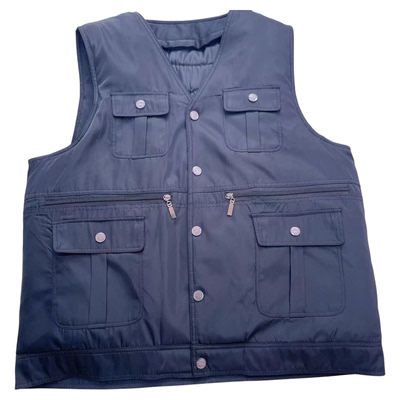 冬季新款爸爸男士羊毛马甲可拆卸皮毛一体马甲男加厚