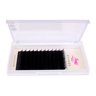 纤目圆白盒0.10毫米自然柔软根根分明单株单根种植嫁接睫毛