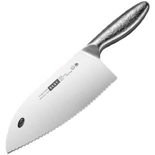 不锈钢冻肉刀锯齿刀生肉刀解冻刀具厨房家用商用切菜刀切冻鱼专用