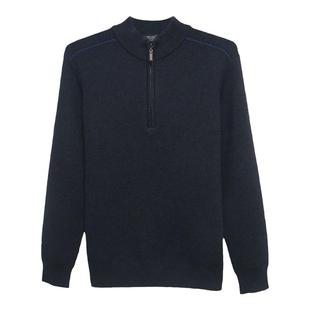高端品牌男牛绒衫唐古拉男士毛衣拉链领针织衫加厚金企羊毛衫男款